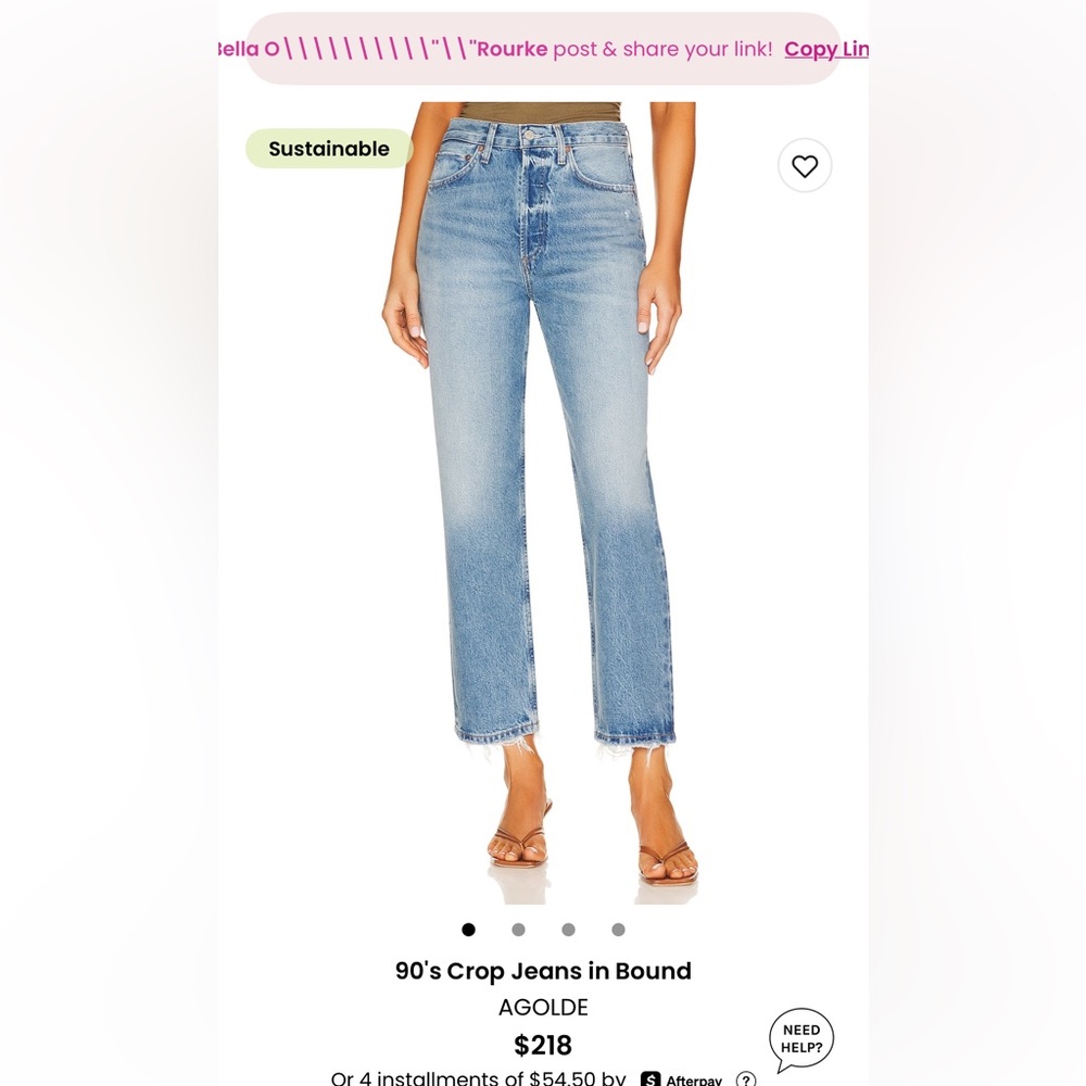 Agolde 90’s Crop Jeans